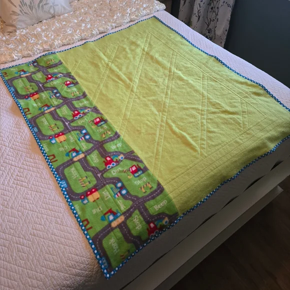 Colorful Patchwork Baby Quilt - Picture 2 of 4